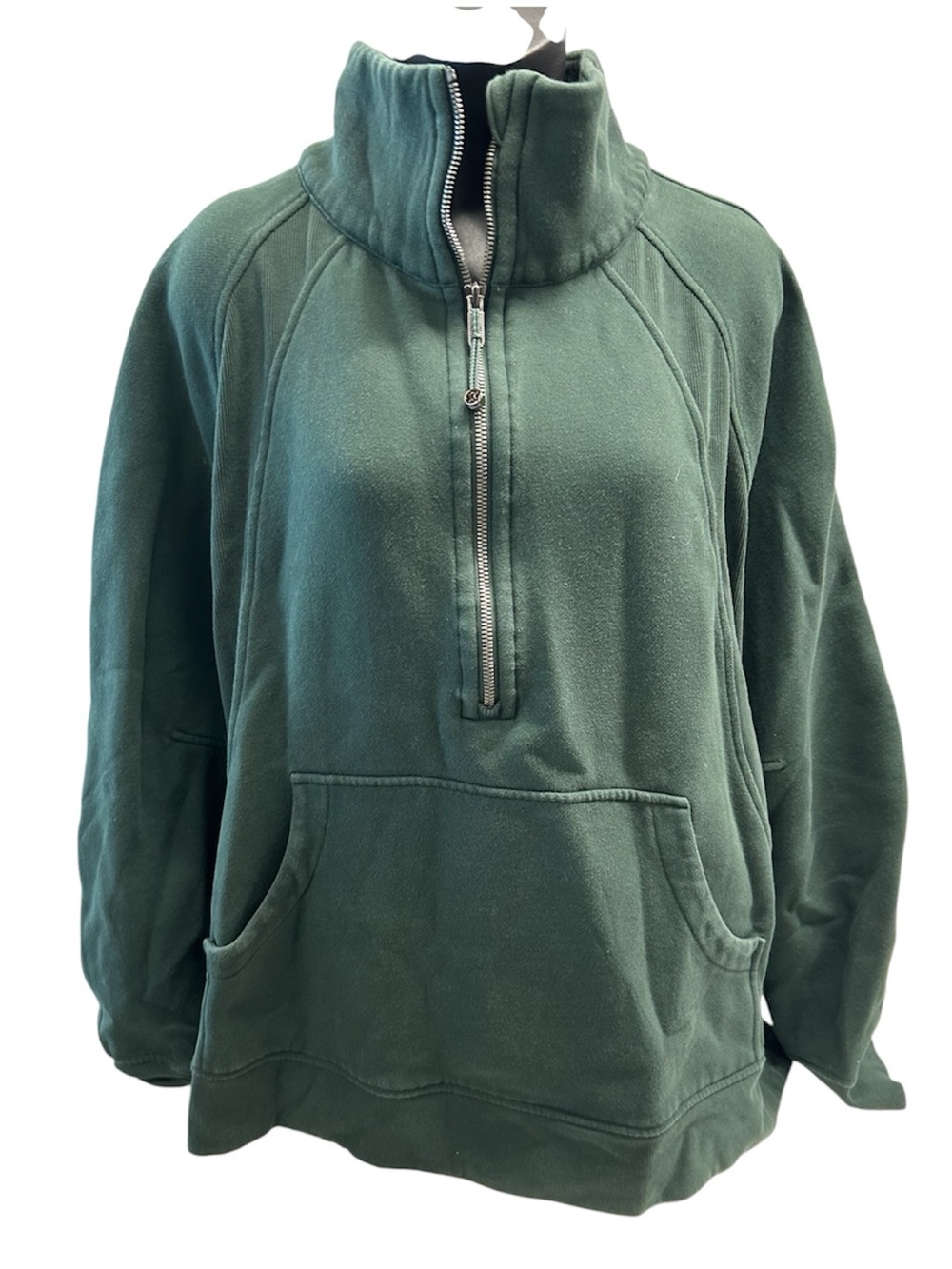 Lululemon Scuba 1/2 Zip Pullover Dark Green Funnel Neck Sweatshirt XL/XXL